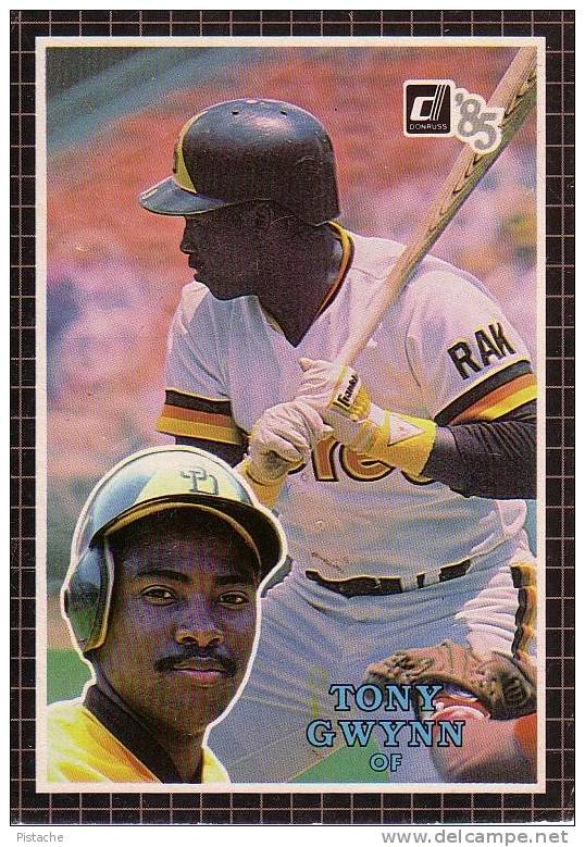 Baseball Trading Cards - Carte De Baseball - Anthony Gwynn - San Diego Padres - Ohne Zuordnung