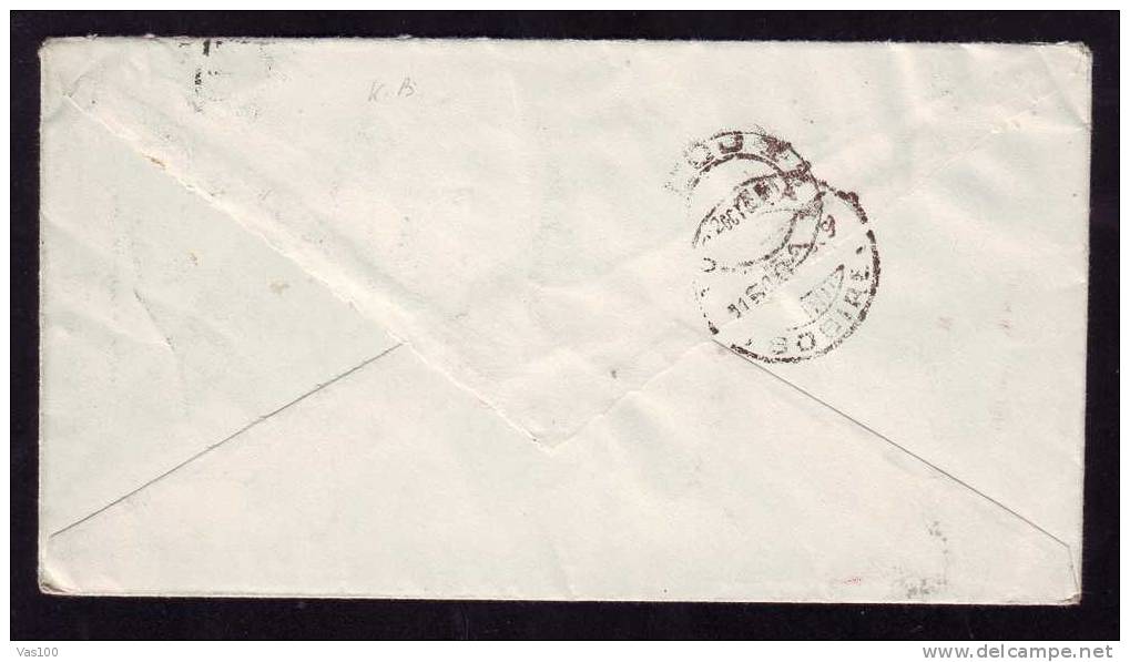 Hungary To Romania - Cluj 1939  AIR MAIL  Cover, PERFINS  STAMPS Patten "KB". - Perfins