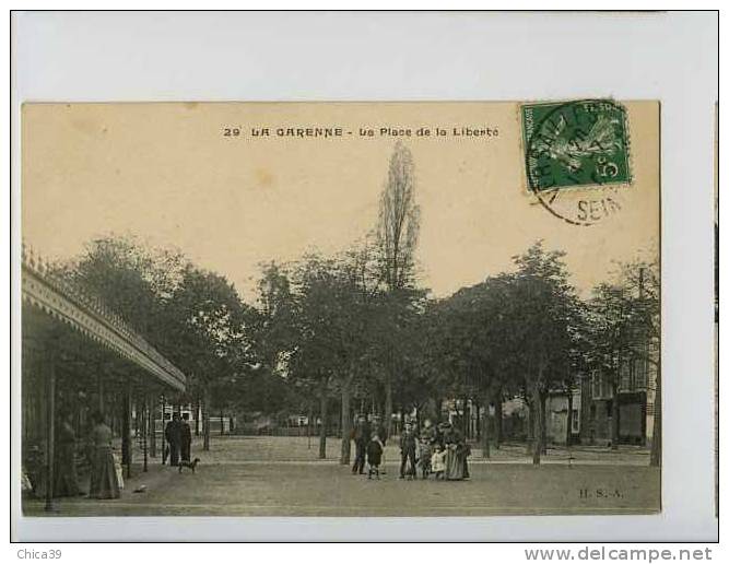 007325  -  La Garenne  -  La Place De La Liberté - La Garenne Colombes