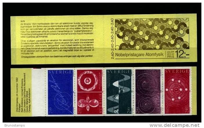 SWEDEN/SVERIGE - 1982  NOBEL   BOOKLET  MINT NH - 1904-50