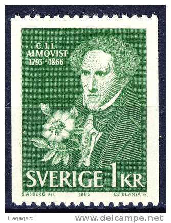 ##Sweden 1966. Almquist. Michel 559. MNH(**) - Unused Stamps
