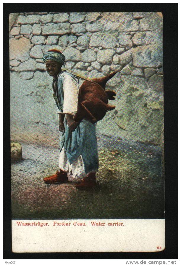 1477-WASSERTRAGER-PORTEUR D´EAU-WATER CARRIER-(EGYPT)-1910-FP - Personnes