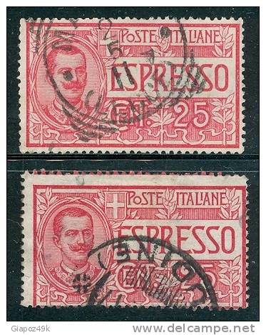 ● ITALIA REGNO 1903 - N. 1 Usati , Serie Completa- Cat. ? € - ESPRESSI - N. 364 - Posta Espresso