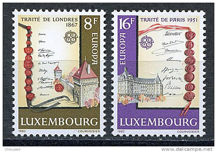 Luxembourg ** N° 1002/1003 - Europa 1982 . - Neufs