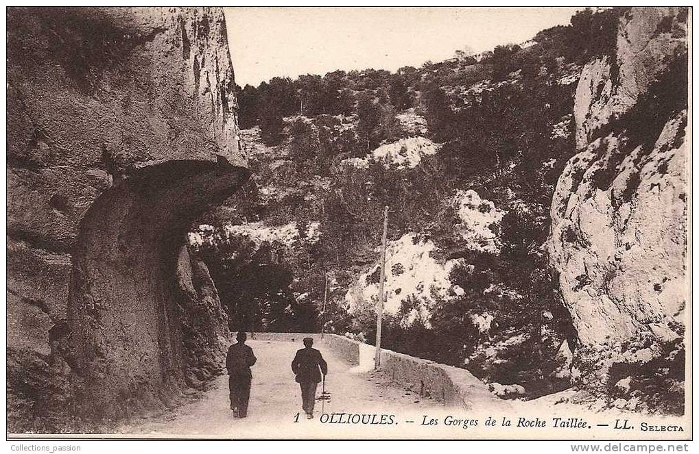 Cp , 83 , OLLIOULES , Les Gorges De La Roche Taillée - Ollioules