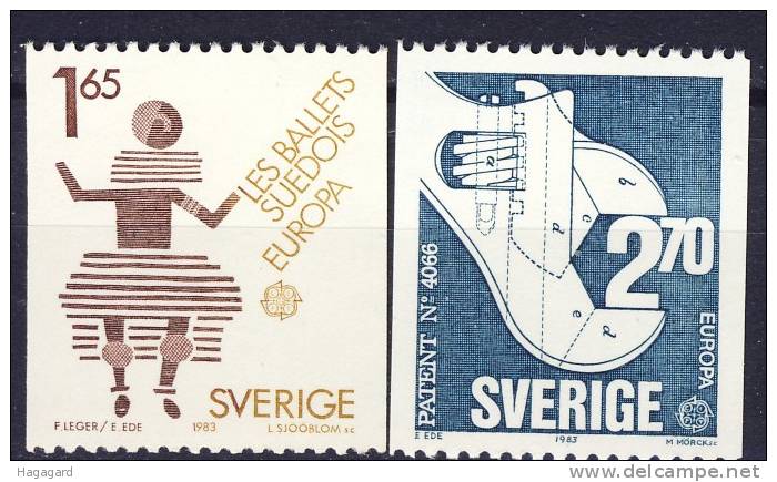 #Sweden 1983. EUROPE. Michel 1237-38. MNH(**) - Ongebruikt