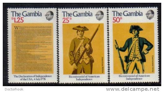 GAMBIA   Scott #  335-7**  VF MINT NH - Gambie (1965-...)