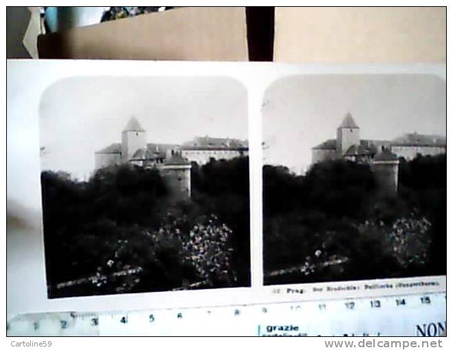 STEREOSCOPHE FOTO STEREO  PRAG PRAGA DER HRADSCHIN DALIBORKA 1903 CB3021 - Stereoscopio