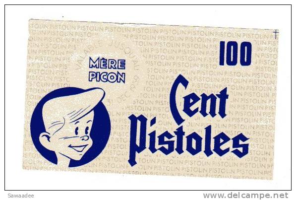 VIGNETTE - MERE PICON - 100/CENT PISTOLES - Fictifs & Spécimens