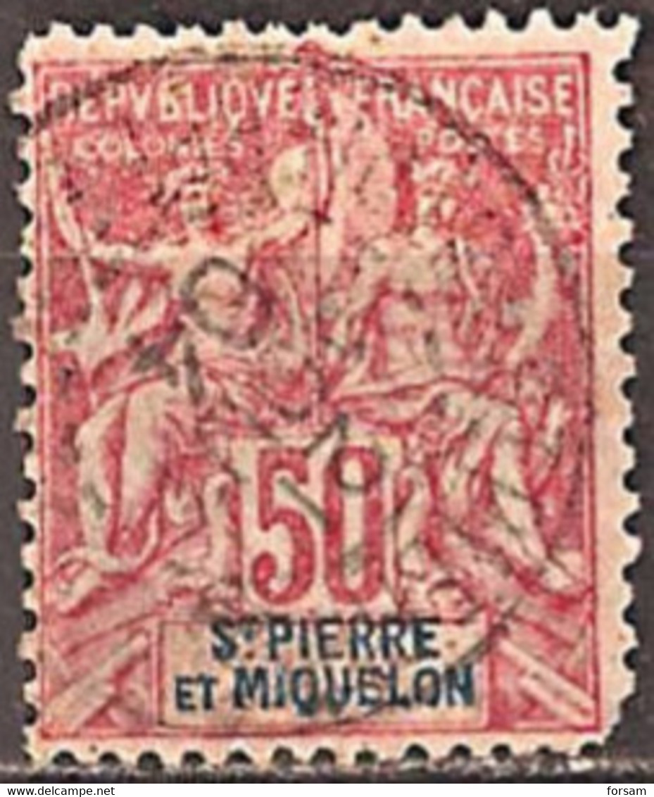 SAINT-PIERRE & MIQUELON..1892..Michel # 56...used...MiCV - 35 Euro. - Ungebraucht