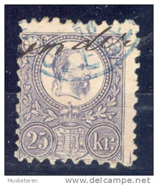 Hungary Magyar 1867 Mi. 13a   25 K King König Franz Josef €110,- - Used Stamps