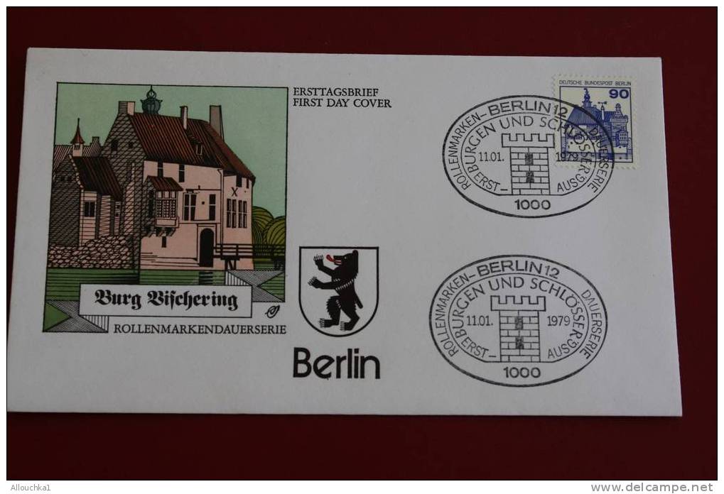 BURG BIFCHERI BURGEN UND SCHLOSSER AUSG BERLIN ERSTTAGSBRIEFE FIRST DAY COVER 1ER JOUR DEUTSCHEBUNDESPOST ALLEMAGNE 1979 - Other & Unclassified