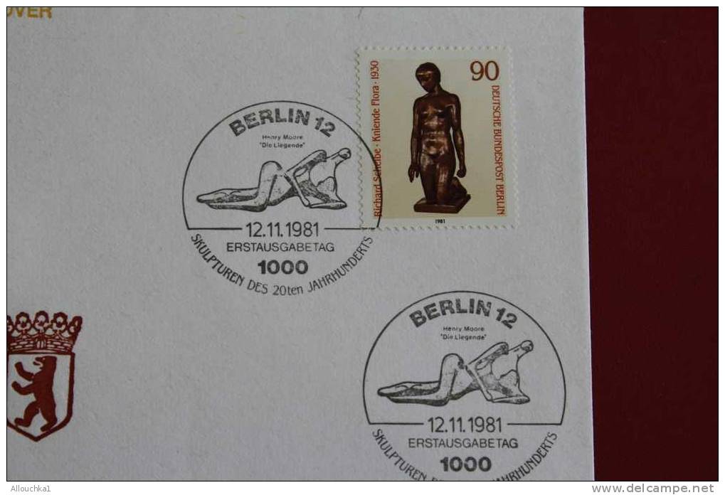 R. SCHEIBE FLEHENDE  BERLIN ERSTTAGSBRIEFE FIRST DAY COVER 1ER JOUR DEUTSCHEBUNDESPOST ALLEMAGNE 1981 - Other & Unclassified