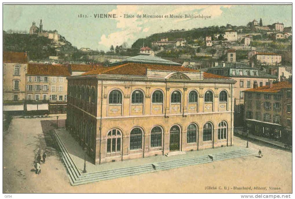 Vienne - Place De Miremont Et Musée Bibliothèque Od69 - Vienne