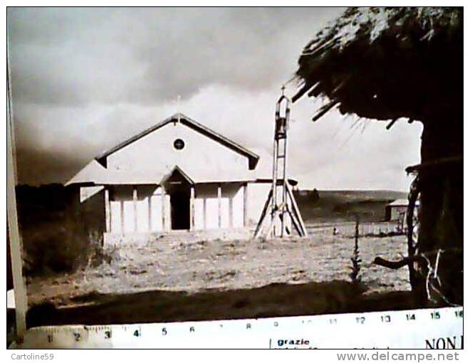 ADIS ABEBA ETIOPIA Periferia Villaggio CHIESA CON CAMPANA  1940 ? CB3046 17,5 X 12,5 - Äthiopien