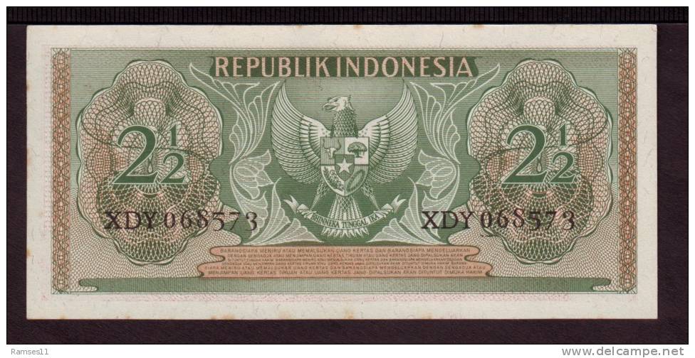 INDONESIA - 2 1/2 Rupiah 1956 - Indonesien