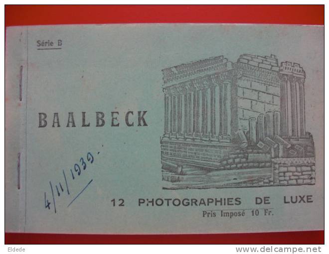 Baalbeck Carnet De 12 Photo Complet Serie B  Zaarour Ed. Orient Beyrouth - Liban