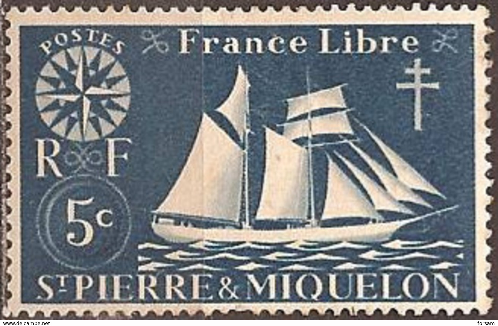 SAINT-PIERRE & MIQUELON..1942..Michel # 299...MLH. - Ungebraucht