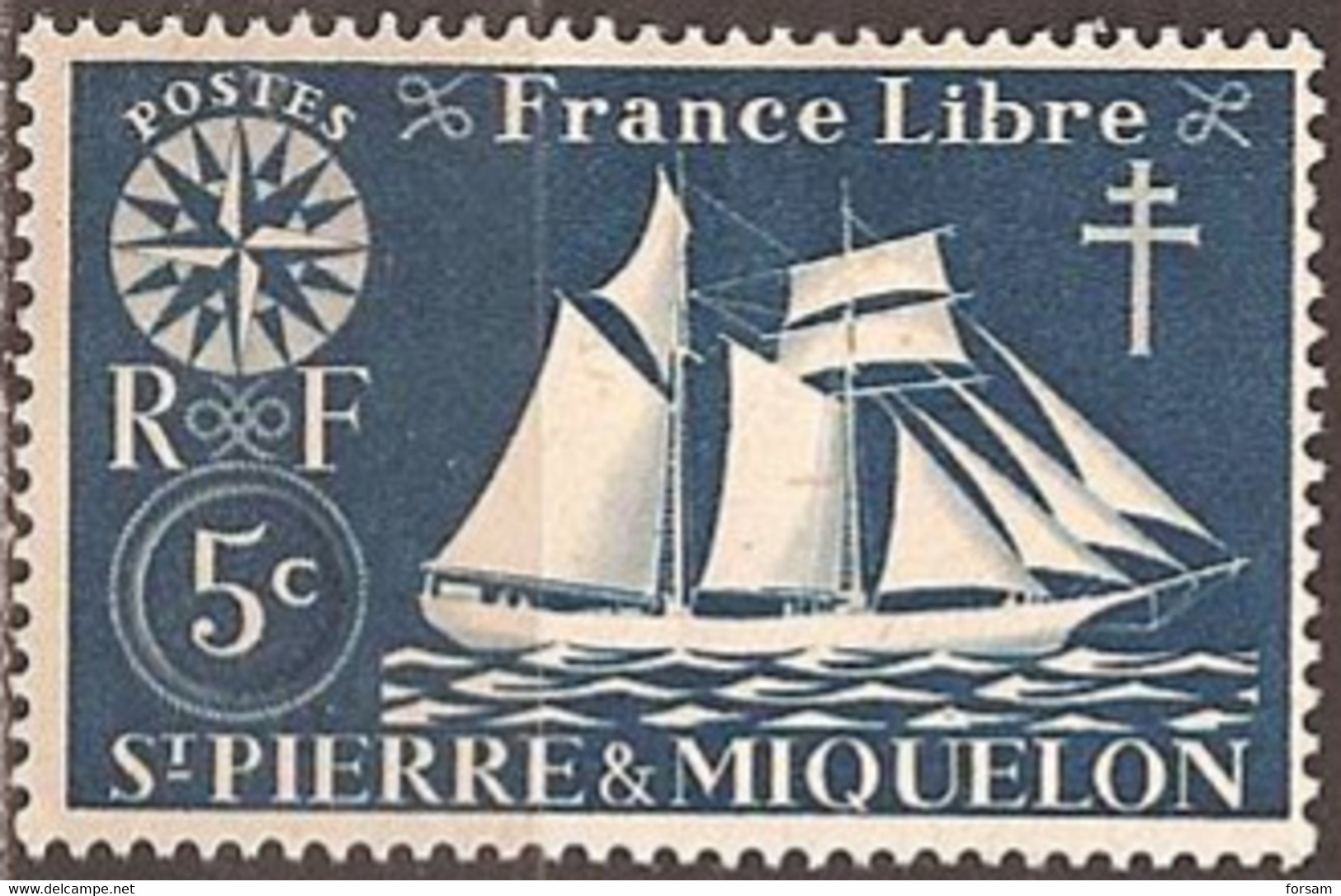 SAINT-PIERRE & MIQUELON..1942..Michel # 299...MLH. - Ongebruikt