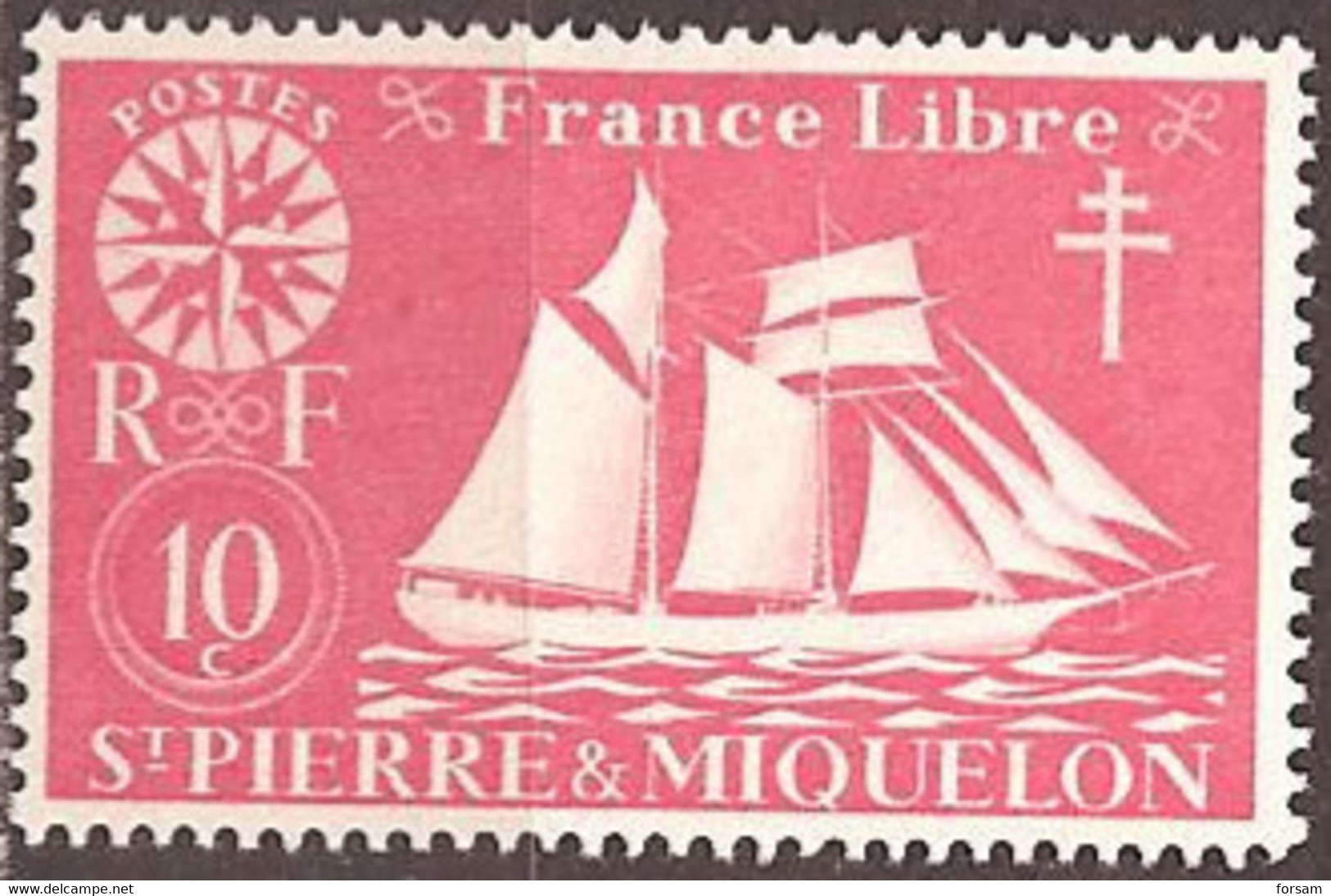 SAINT-PIERRE & MIQUELON..1942..Michel # 300...MLH. - Nuovi