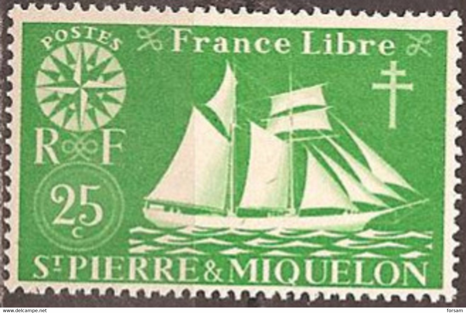 SAINT-PIERRE & MIQUELON..1942..Michel # 301...MLH. - Ungebraucht