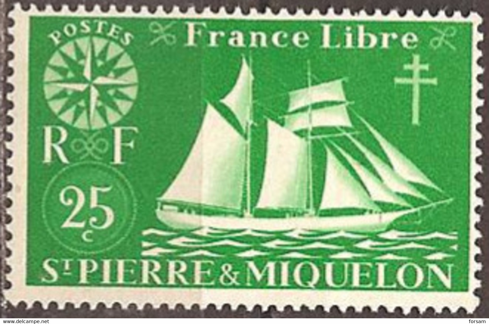 SAINT-PIERRE & MIQUELON..1942..Michel # 301...MLH. - Ungebraucht