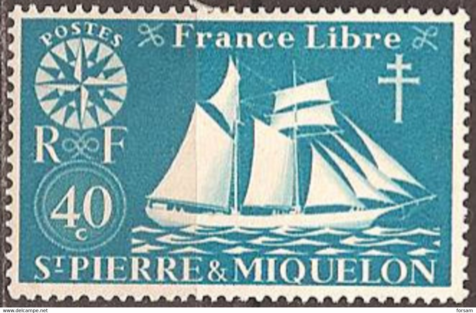 SAINT-PIERRE & MIQUELON..1942..Michel # 303...MLH. - Ungebraucht