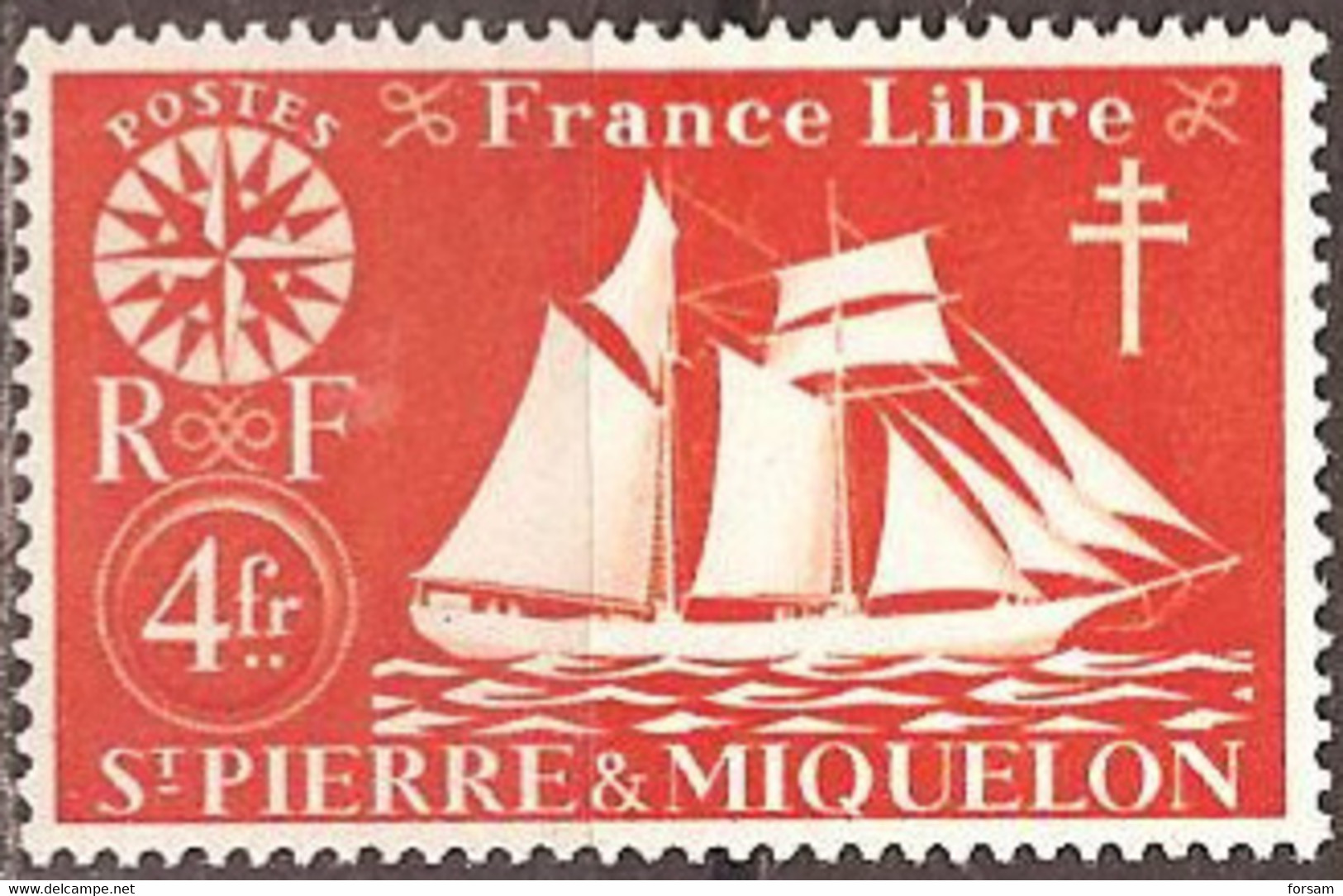 SAINT-PIERRE & MIQUELON..1942..Michel # 309...MLH. - Ongebruikt