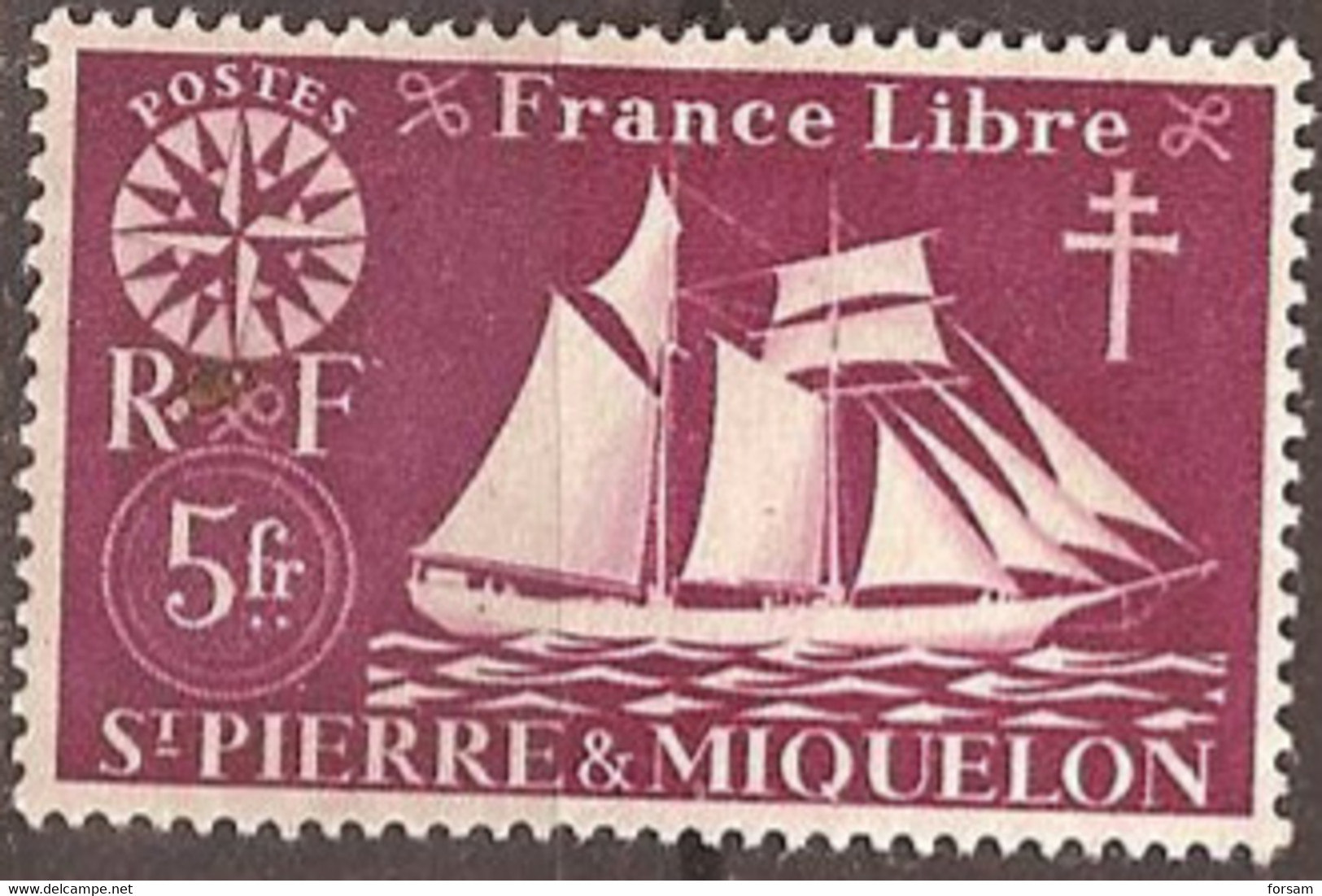 SAINT-PIERRE & MIQUELON..1942..Michel # 310...MLH. - Neufs