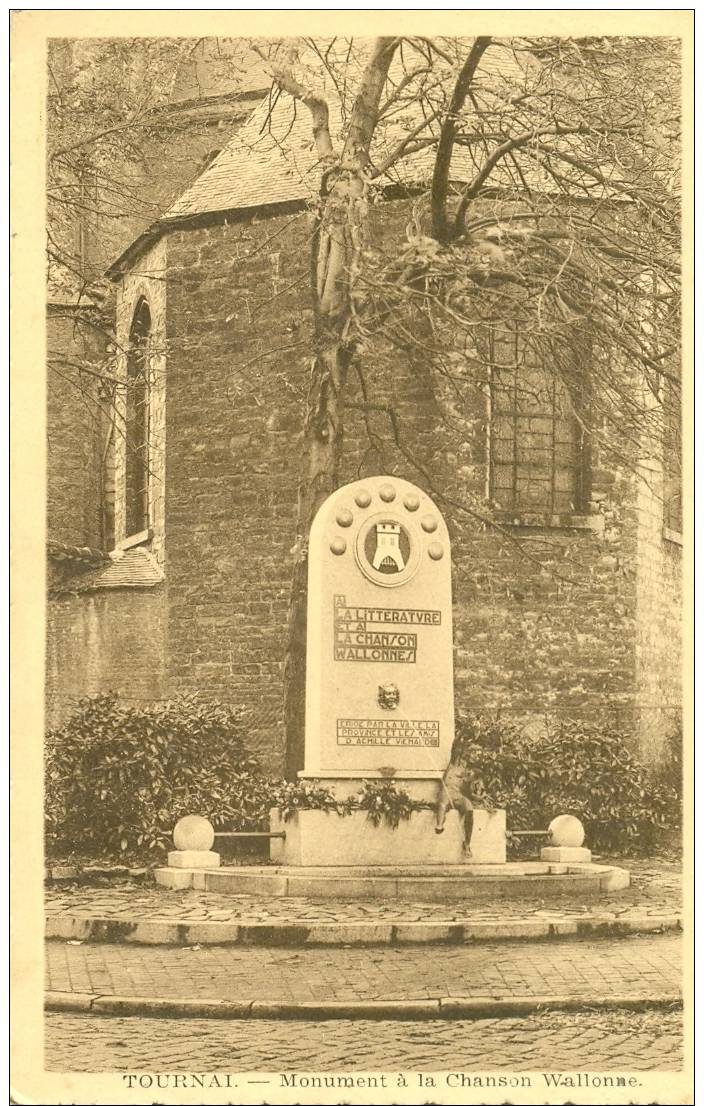 Tournbai  Monument A La Chanson Wallonne      (7006) - Tournai