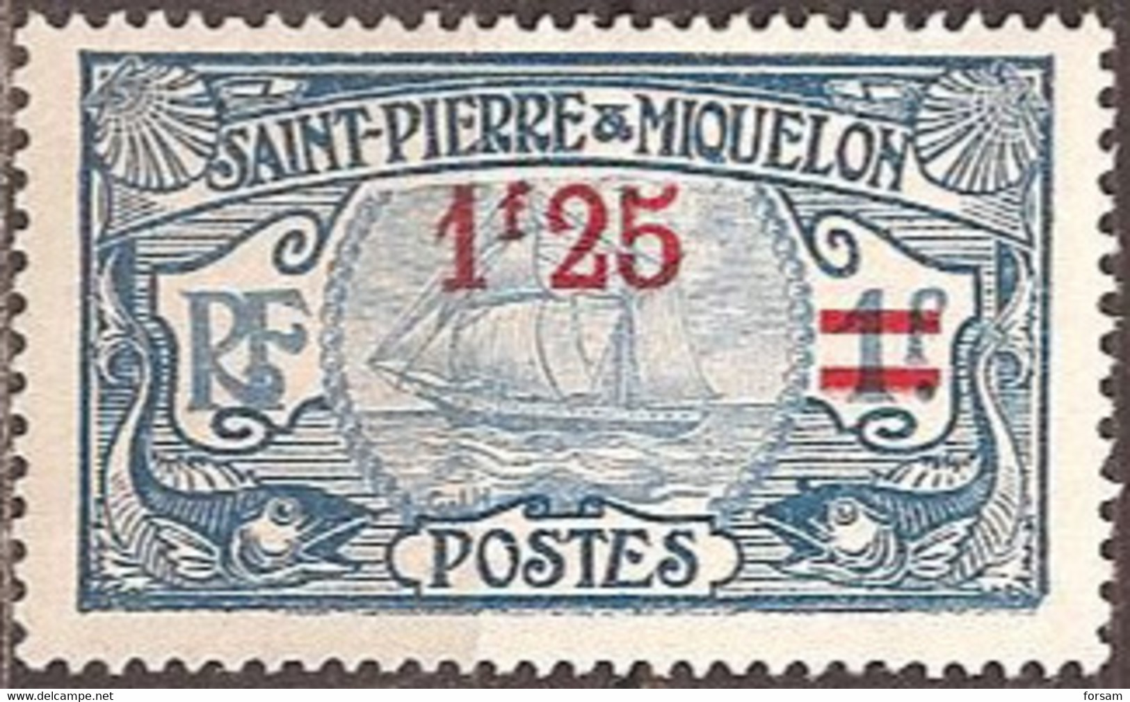 SAINT-PIERRE & MIQUELON..1924..Michel # 124...MLH. - Ungebraucht