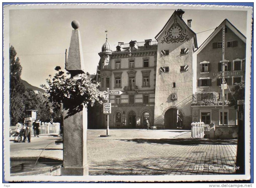 Chur, Obertor, 1939, Feldpost, Feldpoststempel, Inf. Waffen, - Coira