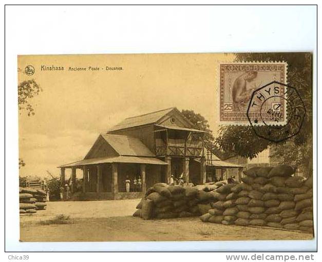 007427  -  Congo Belge  KINSHASA  -  Ancienne Poste - Douanes - Kinshasa - Leopoldville (Leopoldstadt)
