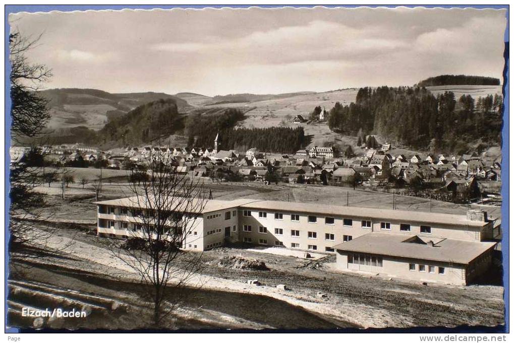 Elzach,Orts-Teilansicht,1960 - Elzach