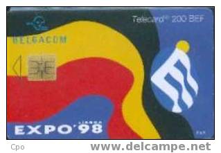 # BELGIUM C11a Lisboa  Expo 98 200 So3  Tres Bon Etat - Met Chip