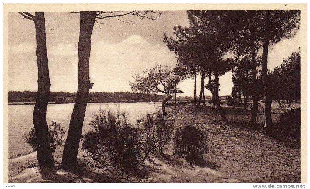 Cpa Mimizan Plage ( Landes) Les Bords Du Courant Non Circulee - Mimizan Plage