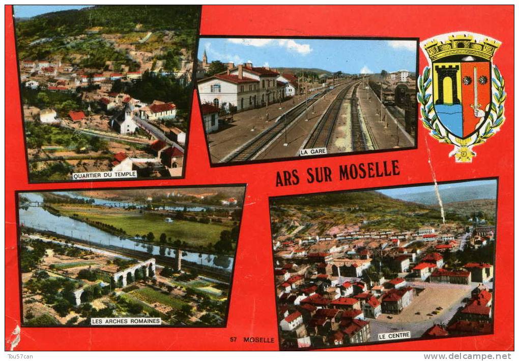 ARS SUR MOSELLE  - MOSELLE - CPSM MULTIVUES DE 1973. - Ars Sur Moselle