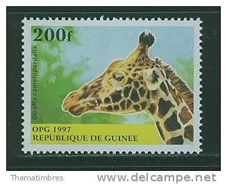 K0199 Girafe 1111 Guinee 1997 Neuf ** - Giraffes