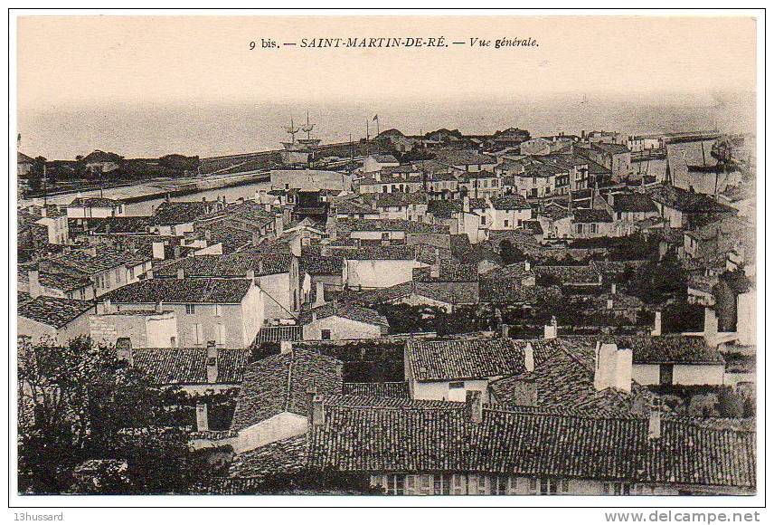 Carte Postale Ancienne Saint Martin De Ré - Vue Générale - Saint-Martin-de-Ré