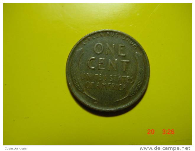 824 UNITED STATES USA  ESTADOS UNIDOS ONE CENT     YEAR 1918  VF    OTHERS IN MY STORE - 1909-1958: Lincoln, Wheat Ears Reverse