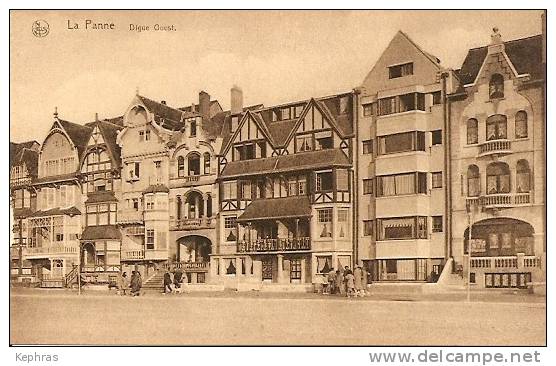 LA PANNE : Digue Ouest - Ern. Thill, Bruxelles - De Panne