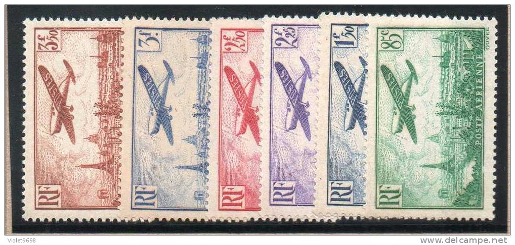 FRANCE : PA N° 8/13 ** - 1927-1959 Ungebraucht