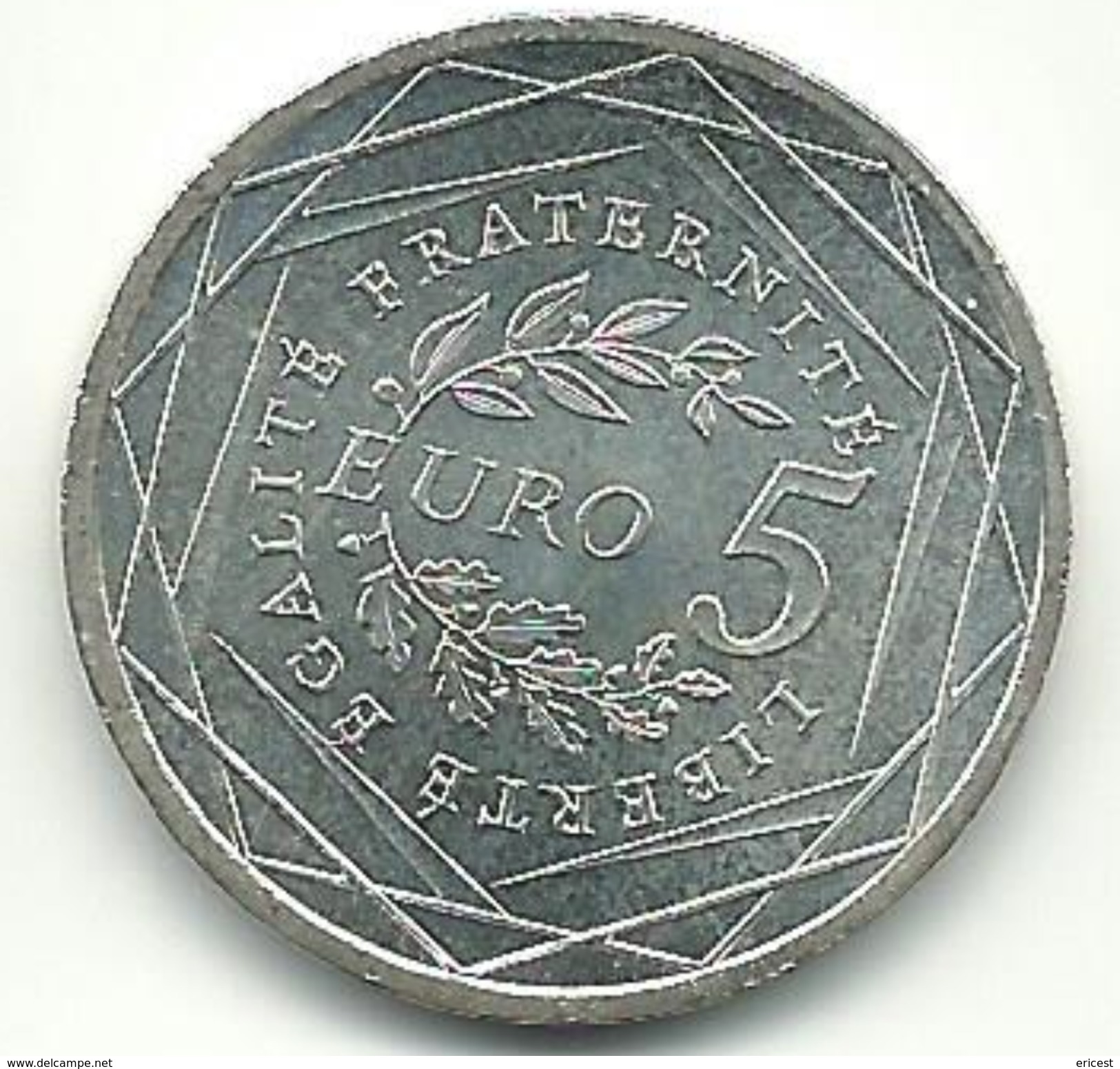 5 EUROS ARGENT 2008 - Francia