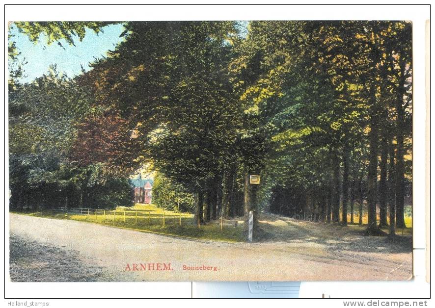 ANSICHTKAART  (360) ARNHEM * SONNEBERG * GELOPEN 1914 NAAR ZWOLLE - Arnhem