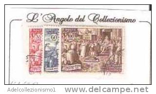 31445)35£+60£+100£ XV° Centenario Del Concilio Di Caldonia 1951 - Errors & Oddities