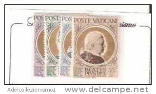 31451)6£+10£+115£+60£ Vaticani - Beatificazione Pio X 1951 - Nuovi - Varietà E Curiosità