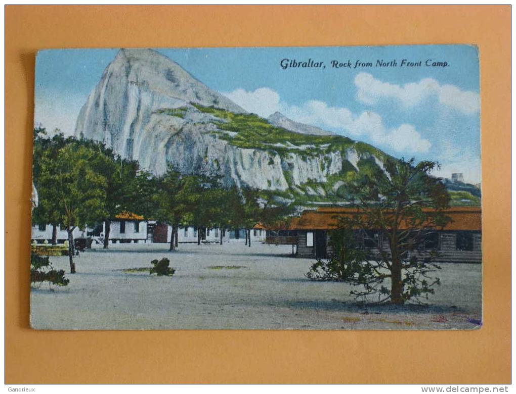 Royaume Uni  Espagne - Gibraltar Rock From North Front Camp - Gibraltar