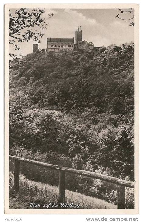 D - T - Blick Auf Die Wartburg - Ritterkarte N° 109843 (ungabraucht / Non Circulée) [Eisenach] - Eisenach