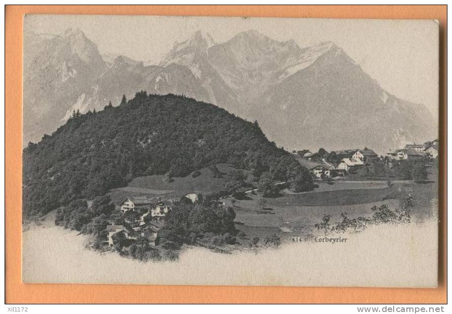 F946 Corbeyrier Cachet Aigle 1913 Vers Moudon - Aigle