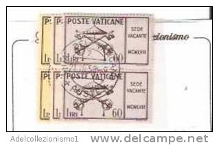 31482)2x25£+2x60£+2x15£ Vaticane  - Sede Vacante - Usati - Variedades & Curiosidades